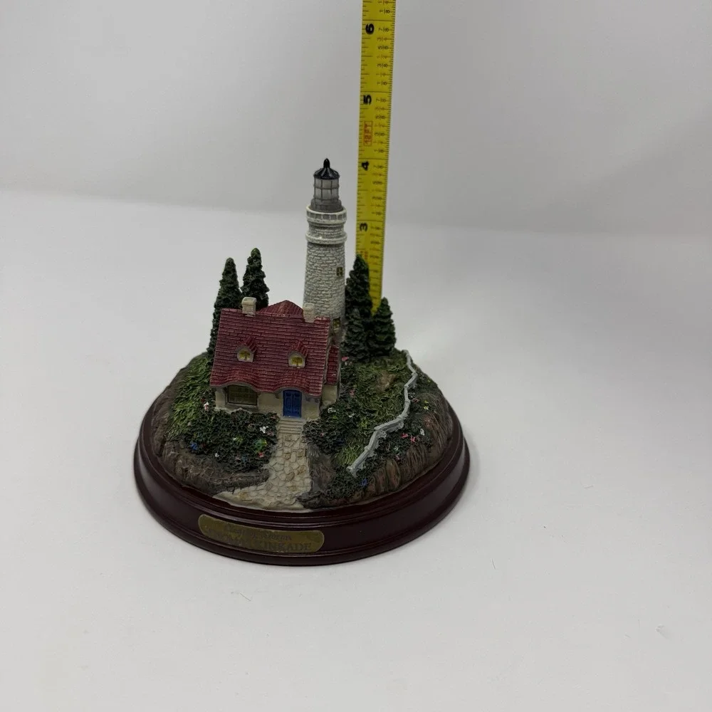 Vintage 1999 Thomas Kinkade Battery Lighted Lighthouse - Clearing Storms